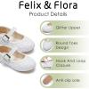 imageFelix ampamp Flora Toddler Flower Girl Dress Shoes  Girl Ballet Flats Party School Shoes WeddingBf20glitter White