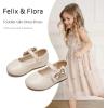 imageFelix ampamp Flora Toddler Flower Girl Dress Shoes  Baby Girl Ballet Mary Jane Flats for Party School WeddingB888fl Beige