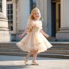 imageFelix ampamp Flora Toddler Flower Girl Dress Shoes  Baby Girl Ballet Mary Jane Flats for Party School WeddingB888fl Gold