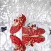 imageFelix ampamp Flora Toddler Flower Girl Dress Shoes  Baby Girl Ballet Mary Jane Flats for Party School WeddingB888glitter Red