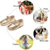 imageFelix ampamp Flora Toddler Flower Girl Dress Shoes  Baby Girl Ballet Mary Jane Flats for Party School WeddingB899fl Gold