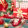 imageFelix ampamp Flora Toddler Flower Girl Dress Shoes  Baby Girl Ballet Mary Jane Flats for Party School WeddingB902red