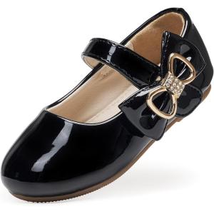 imageFelix ampamp Flora Toddler Flower Girl Dress Shoes  Baby Girl Ballet Mary Jane Flats for Party School WeddingB888pl Black