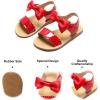 imageFelix ampamp Flora Toddler Girl Sandals  Flower Girl Dress Shoes Open Toe Little Kid Summer FlatsBc233red
