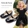 imageFelix ampamp Flora Girls Toddler Little Ballet Shoes  Flower Girls Mary Jane Flats Dress Shoes Party WeddingBf23pl Black