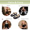 imageFelix ampamp Flora Girls Toddler Little Ballet Shoes  Flower Girls Mary Jane Flats Dress Shoes Party WeddingBf23pl Black