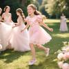 imageFelix ampamp Flora Girls Toddler Little Ballet Shoes  Flower Girls Mary Jane Flats Dress Shoes Party WeddingBf23pl Nude