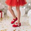 imageFelix ampamp Flora Girls Toddler Little Ballet Shoes  Flower Girls Mary Jane Flats Dress Shoes Party WeddingBf23pl Red