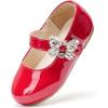 imageFelix ampamp Flora Girls Toddler Little Ballet Shoes  Flower Girls Mary Jane Flats Dress Shoes Party WeddingBf23pl Red