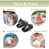 imageFelix ampamp Flora Baby Dress Shoes  Infant Baby Girls Mary Jane Flats Moccasinss Soft Sole Walking Crib ShoesBn34black