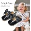 imageFelix ampamp Flora Baby Dress Shoes  Infant Baby Girls Mary Jane Flats Moccasinss Soft Sole Walking Crib ShoesBn34black
