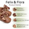 imageFelix ampamp Flora Baby Dress Shoes  Infant Baby Girls Mary Jane Flats Moccasinss Soft Sole Walking Crib ShoesBn34fl Brown