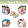 imageFelix ampamp Flora Baby Dress Shoes  Infant Baby Girls Mary Jane Flats Moccasinss Soft Sole Walking Crib ShoesBn34fl Gold