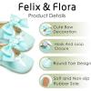 imageFelix ampamp Flora Baby Dress Shoes  Infant Baby Girls Mary Jane Flats Moccasinss Soft Sole Walking Crib ShoesBn34green