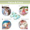 imageFelix ampamp Flora Baby Dress Shoes  Infant Baby Girls Mary Jane Flats Moccasinss Soft Sole Walking Crib ShoesBn34green