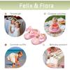 imageFelix ampamp Flora Baby Dress Shoes  Infant Baby Girls Mary Jane Flats Moccasinss Soft Sole Walking Crib ShoesBn34pink