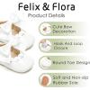 imageFelix ampamp Flora Baby Dress Shoes  Infant Baby Girls Mary Jane Flats Moccasinss Soft Sole Walking Crib ShoesBn34white