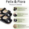 imageFelix ampamp Flora Baby Dress Shoes  Infant Baby Girls Mary Jane Flats Moccasinss Soft Sole Walking Crib ShoesBn35black