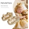 imageFelix ampamp Flora Baby Dress Shoes  Infant Baby Girls Mary Jane Flats Moccasinss Soft Sole Walking Crib ShoesBn35fl Gold
