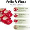 imageFelix ampamp Flora Baby Dress Shoes  Infant Baby Girls Mary Jane Flats Moccasinss Soft Sole Walking Crib ShoesBn35red