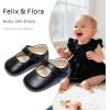 imageFelix ampamp Flora Baby Dress Shoes  Infant Baby Girls Mary Jane Flats Moccasinss Soft Sole Walking Crib ShoesBn43black