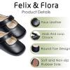 imageFelix ampamp Flora Baby Dress Shoes  Infant Baby Girls Mary Jane Flats Moccasinss Soft Sole Walking Crib ShoesBn43black