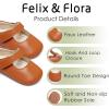 imageFelix ampamp Flora Baby Dress Shoes  Infant Baby Girls Mary Jane Flats Moccasinss Soft Sole Walking Crib ShoesBn43brown