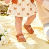 imageFelix ampamp Flora Baby Dress Shoes  Infant Baby Girls Mary Jane Flats Moccasinss Soft Sole Walking Crib ShoesBn43brown