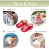 imageFelix ampamp Flora Baby Dress Shoes  Infant Baby Girls Mary Jane Flats Moccasinss Soft Sole Walking Crib ShoesBn43red