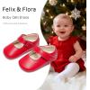 imageFelix ampamp Flora Baby Dress Shoes  Infant Baby Girls Mary Jane Flats Moccasinss Soft Sole Walking Crib ShoesBn43red