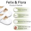 imageFelix ampamp Flora Baby Dress Shoes  Infant Baby Girls Mary Jane Flats Moccasinss Soft Sole Walking Crib ShoesBn43white