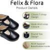 imageFelix ampamp Flora Soft Sole Baby Shoes  Infant Baby Girls Ballet Flats Moccasinss Rubber Sole Walking Crib ShoesBn37black