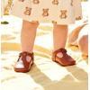 imageFelix ampamp Flora Soft Sole Baby Shoes  Infant Baby Girls Ballet Flats Moccasinss Rubber Sole Walking Crib ShoesBn37brown