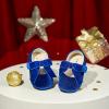 imageFelix ampamp Flora Soft Sole Baby Shoes  Infant Baby Girls Ballet Flats Moccasinss Rubber Sole Walking Crib ShoesBn38navy Blue