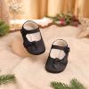 imageFelix ampamp Flora Soft Sole Baby Shoes  Infant Baby Girls Ballet Flats Moccasinss Rubber Sole Walking Crib ShoesBn39black