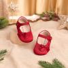 imageFelix ampamp Flora Soft Sole Baby Shoes  Infant Baby Girls Ballet Flats Moccasinss Rubber Sole Walking Crib ShoesBn39red