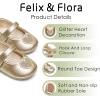 imageFelix ampamp Flora Soft Sole Baby Shoes  Infant Baby Girls Ballet Flats Moccasinss Rubber Sole Walking Crib ShoesBn42gold