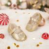imageFelix ampamp Flora Soft Sole Baby Shoes  Infant Baby Girls Ballet Flats Moccasinss Rubber Sole Walking Crib ShoesBn42gold