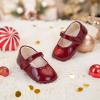imageFelix ampamp Flora Soft Sole Baby Shoes  Infant Baby Girls Ballet Flats Moccasinss Rubber Sole Walking Crib ShoesBn42pl Burgundy