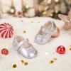 imageFelix ampamp Flora Soft Sole Baby Shoes  Infant Baby Girls Ballet Flats Moccasinss Rubber Sole Walking Crib ShoesBn42silver