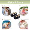 imageFelix ampamp Flora Soft Sole Baby Shoes  Infant Baby Walking Shoes Moccasinss Rubber Sole Crib ShoesBn41black