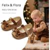 imageFelix ampamp Flora Soft Sole Baby Shoes  Infant Baby Walking Shoes Moccasinss Rubber Sole Crib ShoesBn41brown