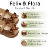 imageFelix ampamp Flora Soft Sole Baby Shoes  Infant Baby Walking Shoes Moccasinss Rubber Sole Crib ShoesBn41brown