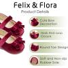 imageFelix ampamp Flora Soft Sole Baby Shoes  Infant Baby Walking Shoes Moccasinss Rubber Sole Crib ShoesBn41burgundy