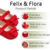 imageFelix ampamp Flora Soft Sole Baby Shoes  Infant Baby Walking Shoes Moccasinss Rubber Sole Crib ShoesBn41red