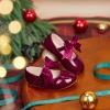 imageFelix ampamp Flora Toddler Flower Girl Dress Shoes  Girl Ballet Flats Party School Shoes WeddingB821burgundy