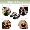 imageFelix ampamp Flora Toddler Girl Dress Shoes  Flower Girl Ballet Flats School Wedding PartyBf13pl Black