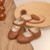 imageFelix ampamp Flora Toddler Girl Dress Shoes  Flower Girl Ballet Flats School Wedding PartyBf19brown