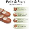 imageFelix ampamp Flora Toddler Girl Dress Shoes  Flower Girl Ballet Flats School Wedding PartyBf19brown