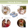 imageFelix ampamp Flora Toddler Girl Dress Shoes  Flower Girl Ballet Flats School Wedding PartyBf19light Blue